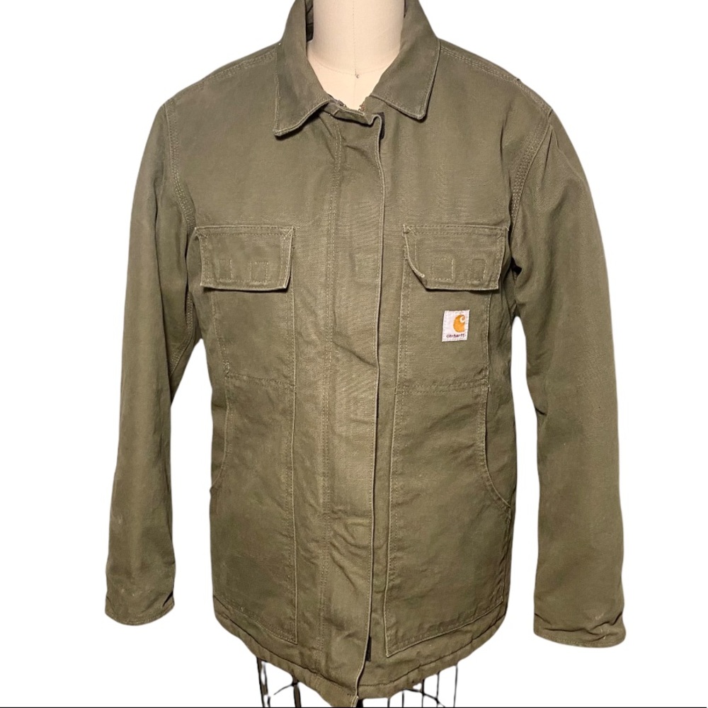 Carhartt Olive Green Utility Jacket